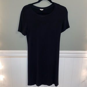 Black T-shirt dress